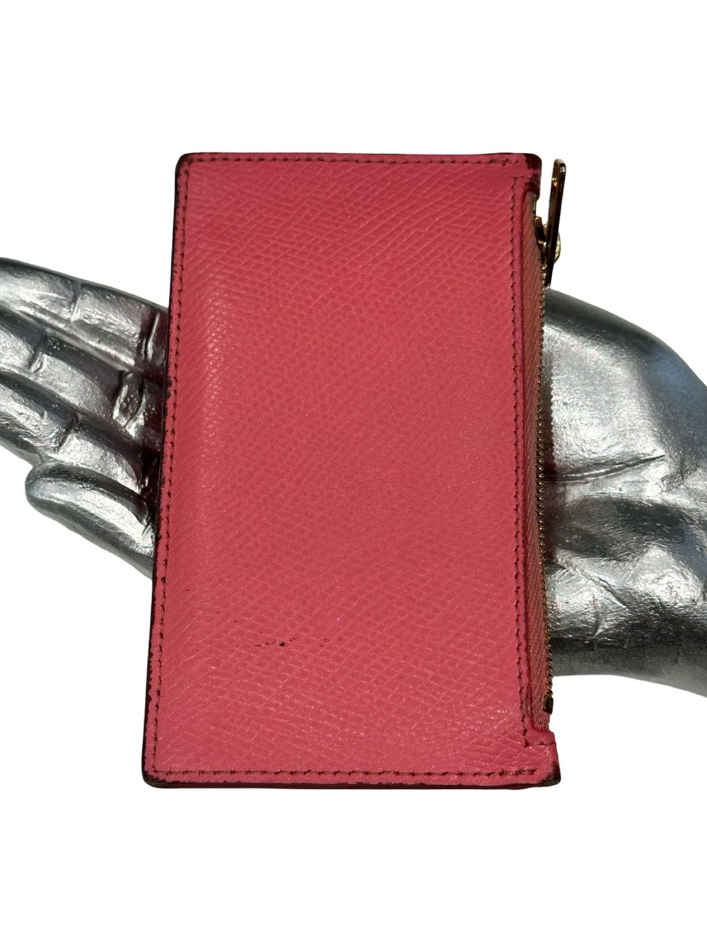 Celine Leather Pink Card Holder with Zip Pocket | Pre loved Authentic Luxury - Picture 4 of 10